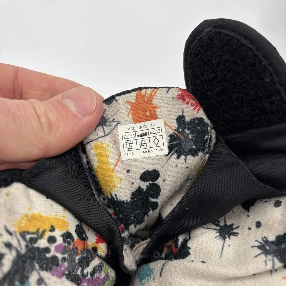 Crocs Puffer Snow Boots Baby Size 8 Black Crocband Winter Fleece‎ Lined